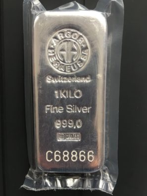 investiční stříbro 1kg slitek